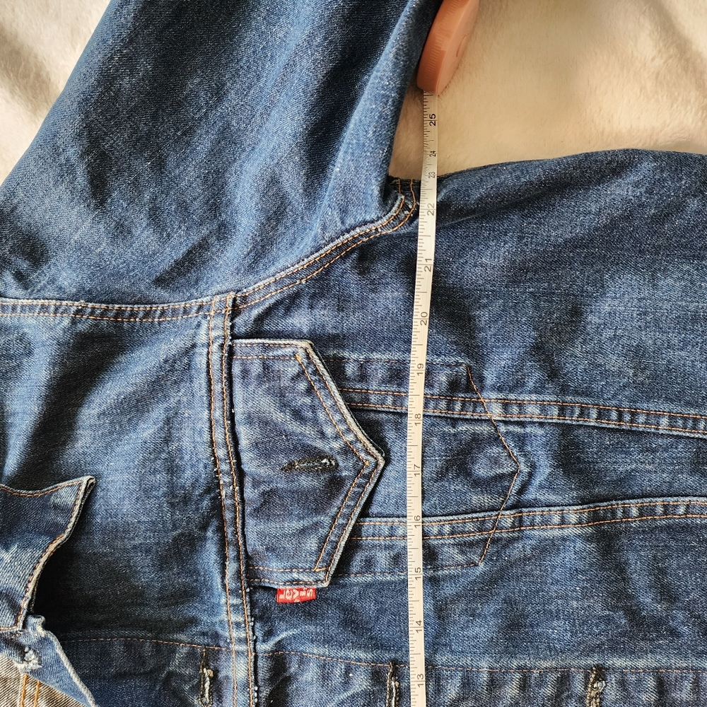 Denim Jacket With Custom Om Patch - image 4